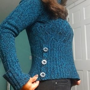 Deep Turquoise Turtleneck Sweater by Apt.9